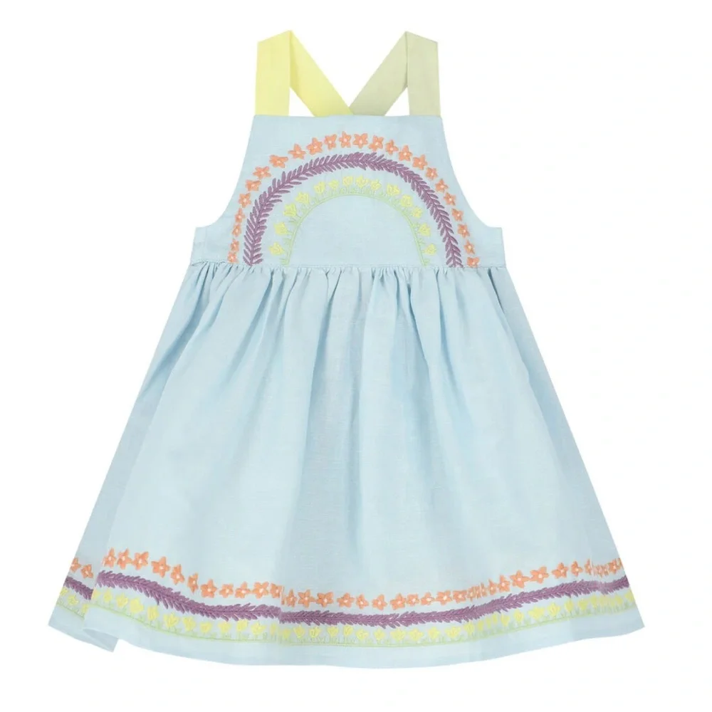 STELLA MCCARTNEY Colorful Embroidered Kids Dress 9 months